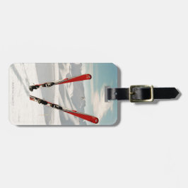 Red Skis Gepäckanhänger