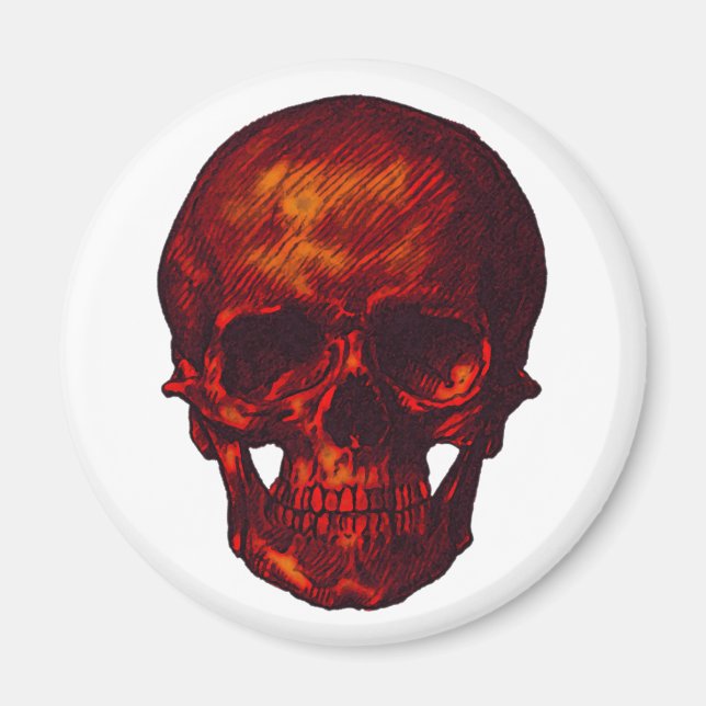 Red Skull Magnet (Vorne)