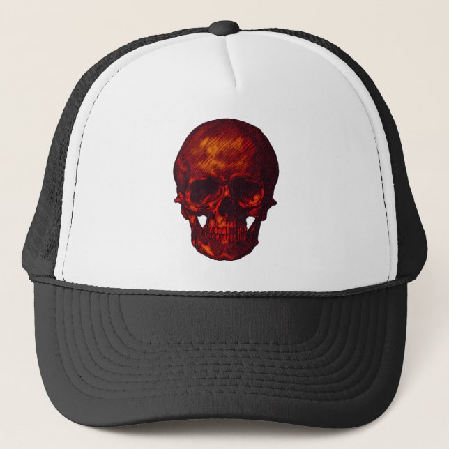 Red Skull Truckerkappe (Vorderseite)