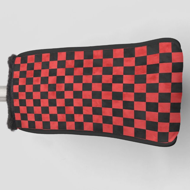 Red Skulls and Sunflower Series Design 5 Golf Headcover (Vorderseite)