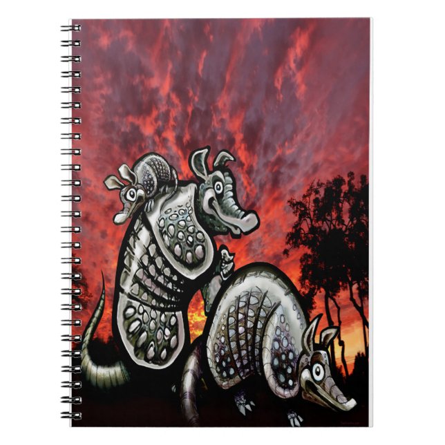 Red Sky Armadillos Notizblock (Vorderseite)