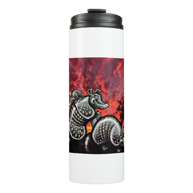 Red Sky Armadillos Thermosbecher (Vorderseite)