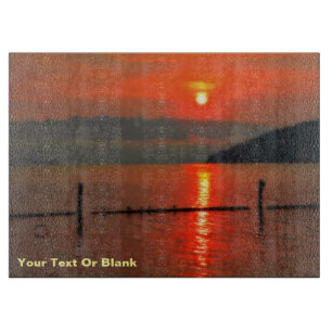 Red Sky at Morning Schneidebrett