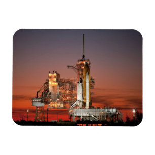 Red Sky for Space Shuttle Atlantis Start Magnet