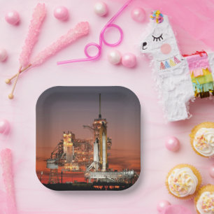 Red Sky for Space Shuttle Atlantis Start Pappteller