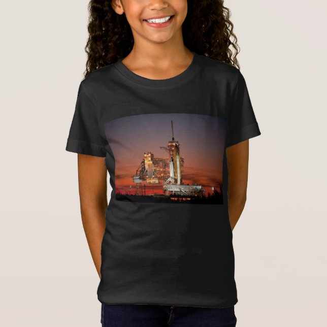 Red Sky for Space Shuttle Atlantis Start T-Shirt (Vorderseite)