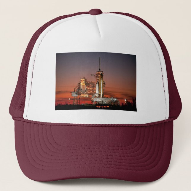 Red Sky for Space Shuttle Atlantis Start Truckerkappe (Vorderseite)