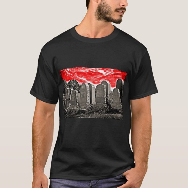 Red Sky Graveyard T-Shirt (Vorderseite)