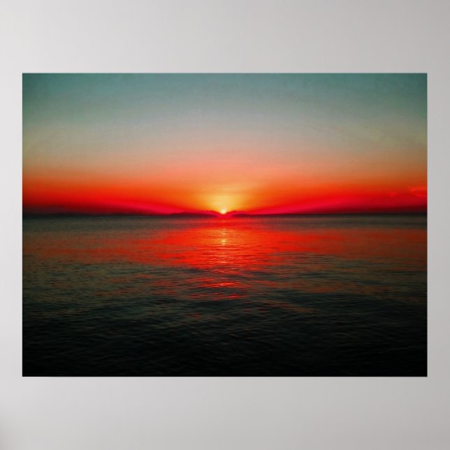 Red Sky in der Nacht Poster (Vorne)