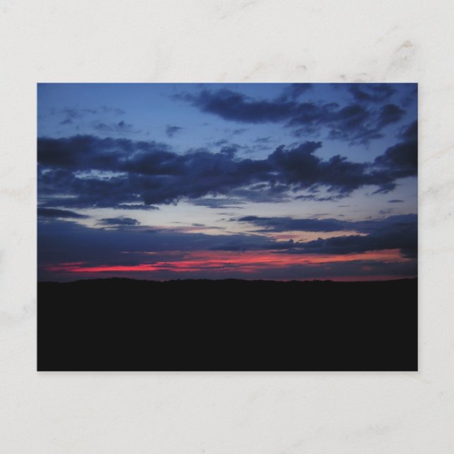 Red Sky Postcard Postkarte (Vorderseite)