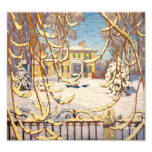 Red Sleigh House, Winter | Lawren Harris |