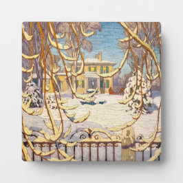 Red Sleigh House, Winter | Lawren Harris | Fotoplatte