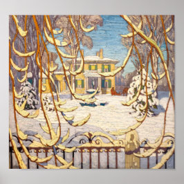 Red Sleigh House, Winter | Lawren Harris | Poster