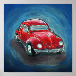 Red Slug Bug Poster