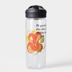Red Snake on a Golden Blume"   Einzigartig und lux Trinkflasche