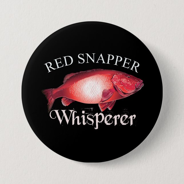 Red Snapper Whisperer Dark Button (Vorderseite)