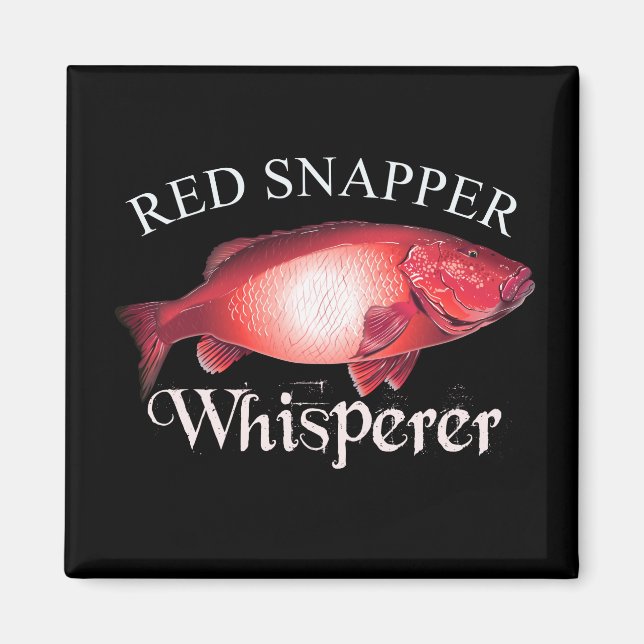 Red Snapper Whisperer Dark Magnet (Vorne)