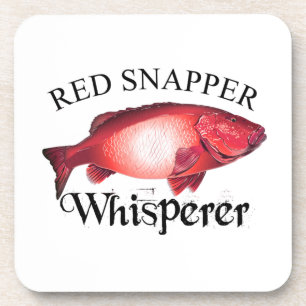 Red Snapper Whisperer Light Getränkeuntersetzer