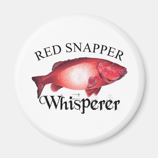 Red Snapper Whisperer Light Magnet (Vorne)