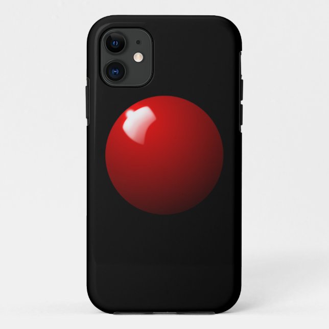 Red Snooker Ball Table Sport Case-Mate iPhone Hülle (Rückseite)