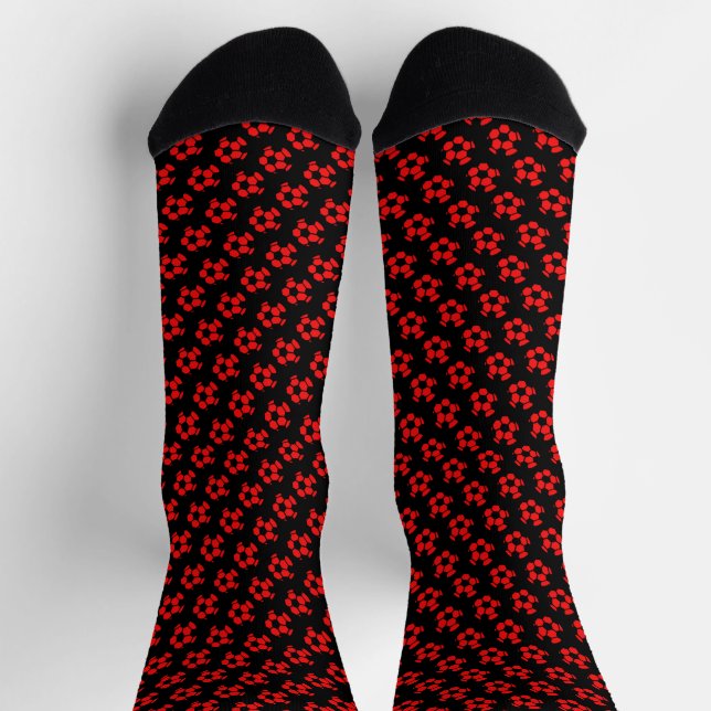Red Soccer Socks Socken (Oben)