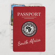 Red South Africa Passport