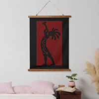 Red Southwestern Kokopelli