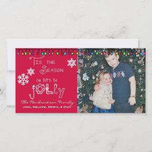 Red Soyons Jolly Noël Carte photo de vacances