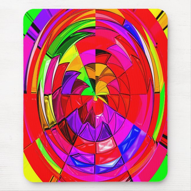 Red Space Candy Art Mousepad (Vorne)