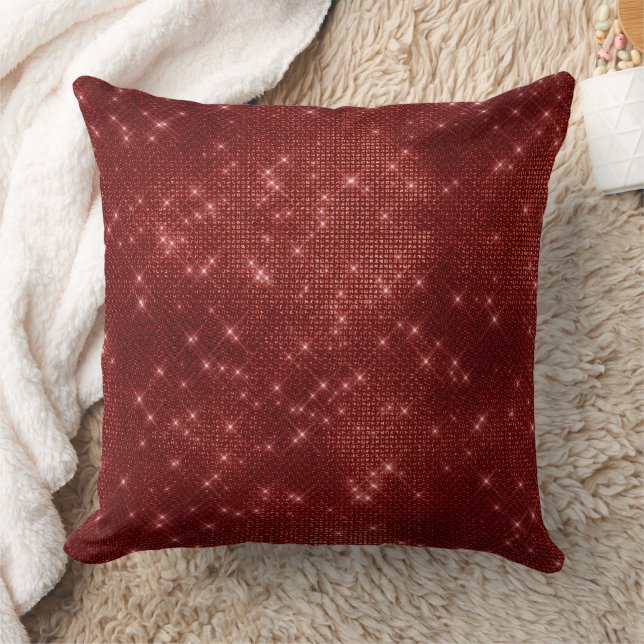 Red Sparkle Kissen (Decke)