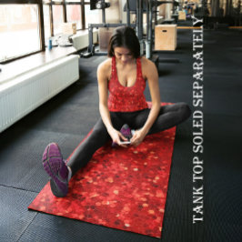 Red sparkling glitter pattern yogamatte