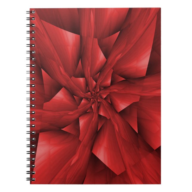 Red Spiral Arms Notebook Notizblock (Vorderseite)