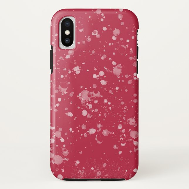 Red Splotchy Chaos Case-Mate iPhone Hülle (Rückseite)