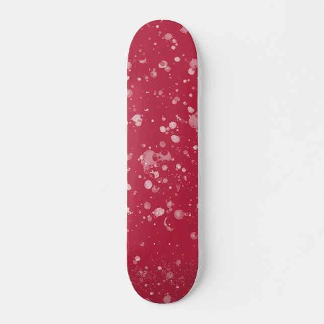 Red Splotchy Chaos Skateboard (Vorne)