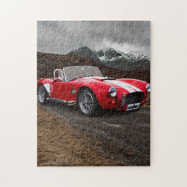 Red Sports Car Jigsaw Puzzle (Vertikal)