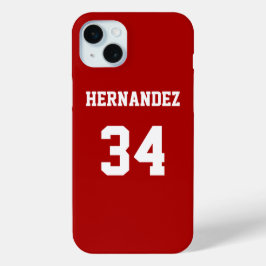 Red Sports Jersey Case-Mate iPhone Hülle
