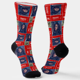 Red Square Foto Abschluss Class Year Sounds Socken