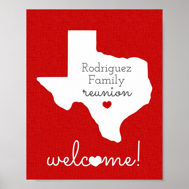 Red Staat Texas Family Wiedersehen Poster (Vorne)