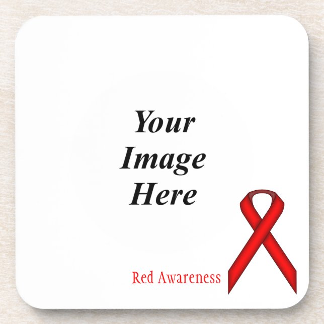 Red Standard Ribbon by Kenneth Yoncich Untersetzer (Vorderseite)