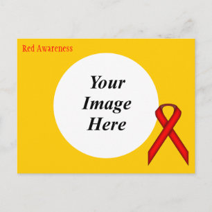 Red Standard Ribbon Template von Kenneth Yoncich Postkarte