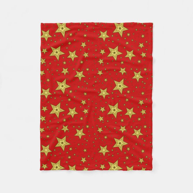 Red star blanket fleecedecke (Vorderseite)