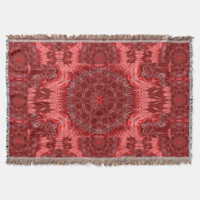 Red Star Blume Tapestry Decke (Vorderseite)