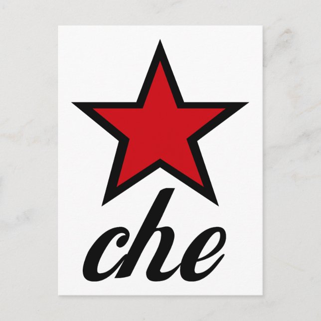 Red Star Che Guevara! Postkarte (Vorderseite)