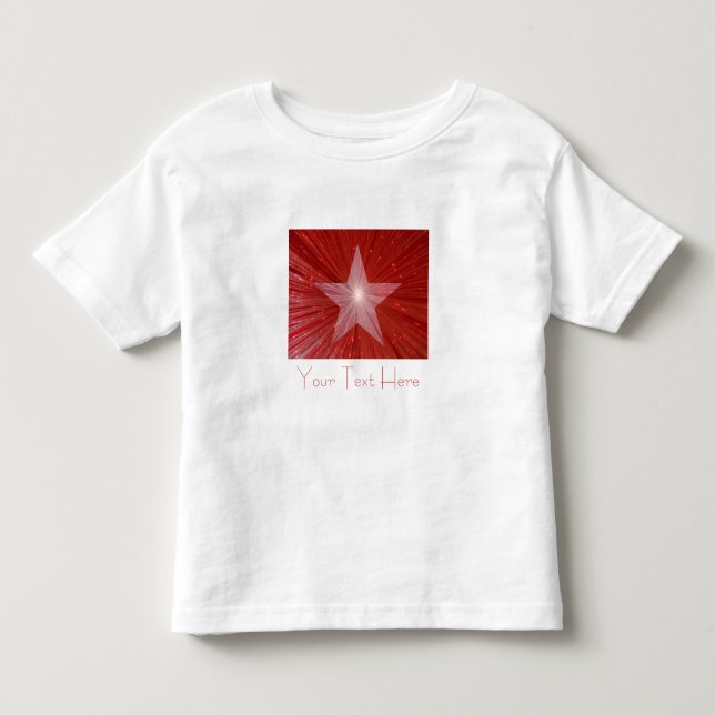 Red Star "Dein Text" Kind ist t-Shirt (Vorderseite)
