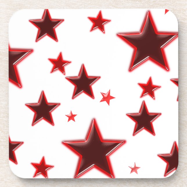 Red Star Getränkeuntersetzer (Vorderseite)