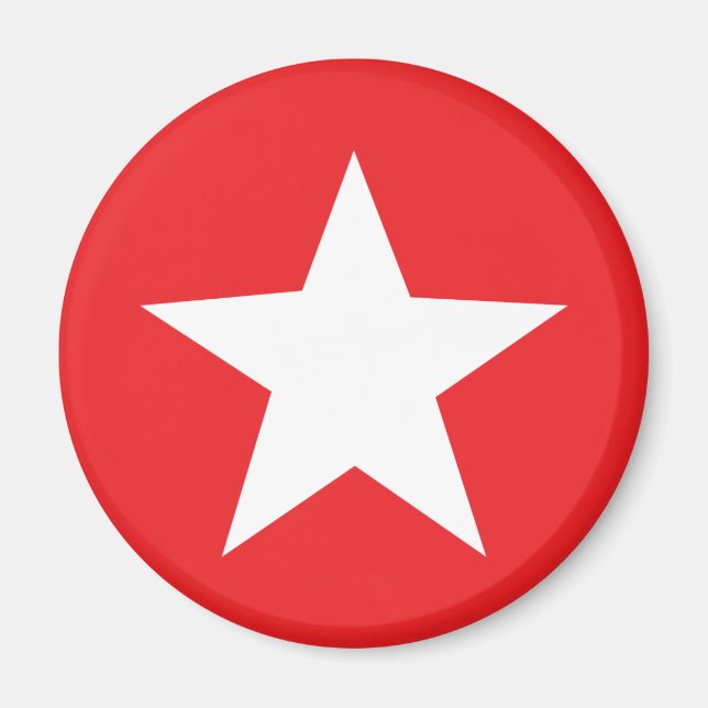 Red Star Icon Magnet (Vorne)