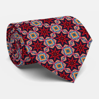 Red Star Prisms Neck Tie Krawatte