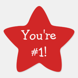 Red Star Sie sind #1 Aufkleber
