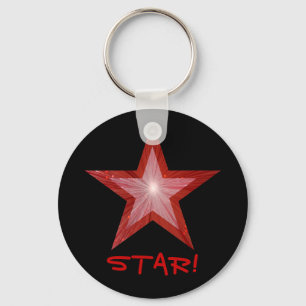 Red Star 'STAR' Schlüsselanhänger schwarz