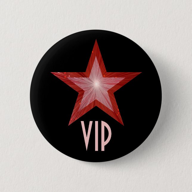 Red Star "VIP"-Taste schwarz Button (Vorderseite)
